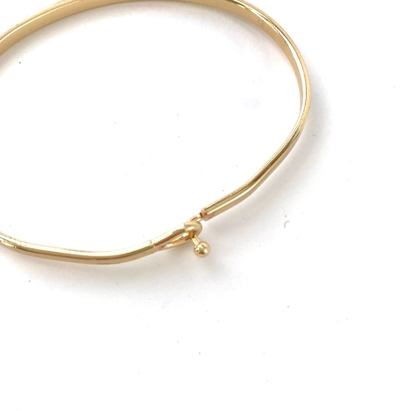 Gold "Live in the Moment" Bangle - Picture 4 of 4